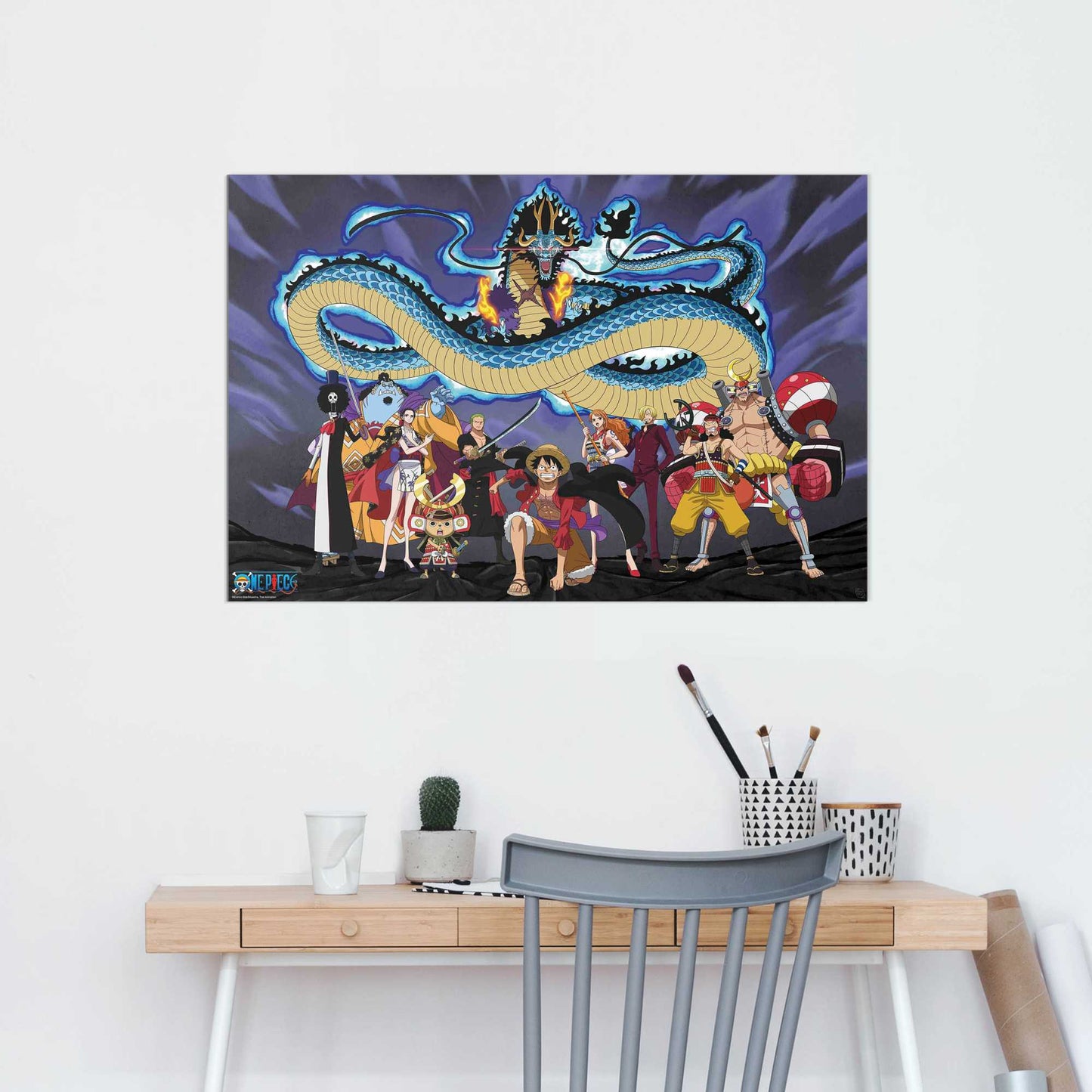 Painting One Piece - the crew vs. Kaido 60x90