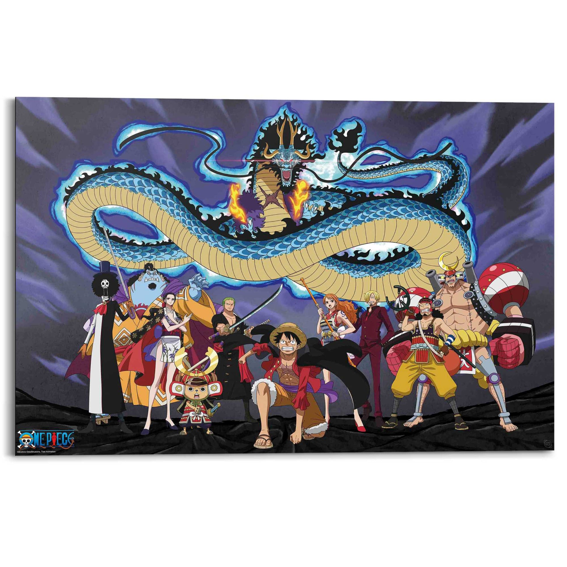Painting One Piece - the crew vs. Kaido 60x90