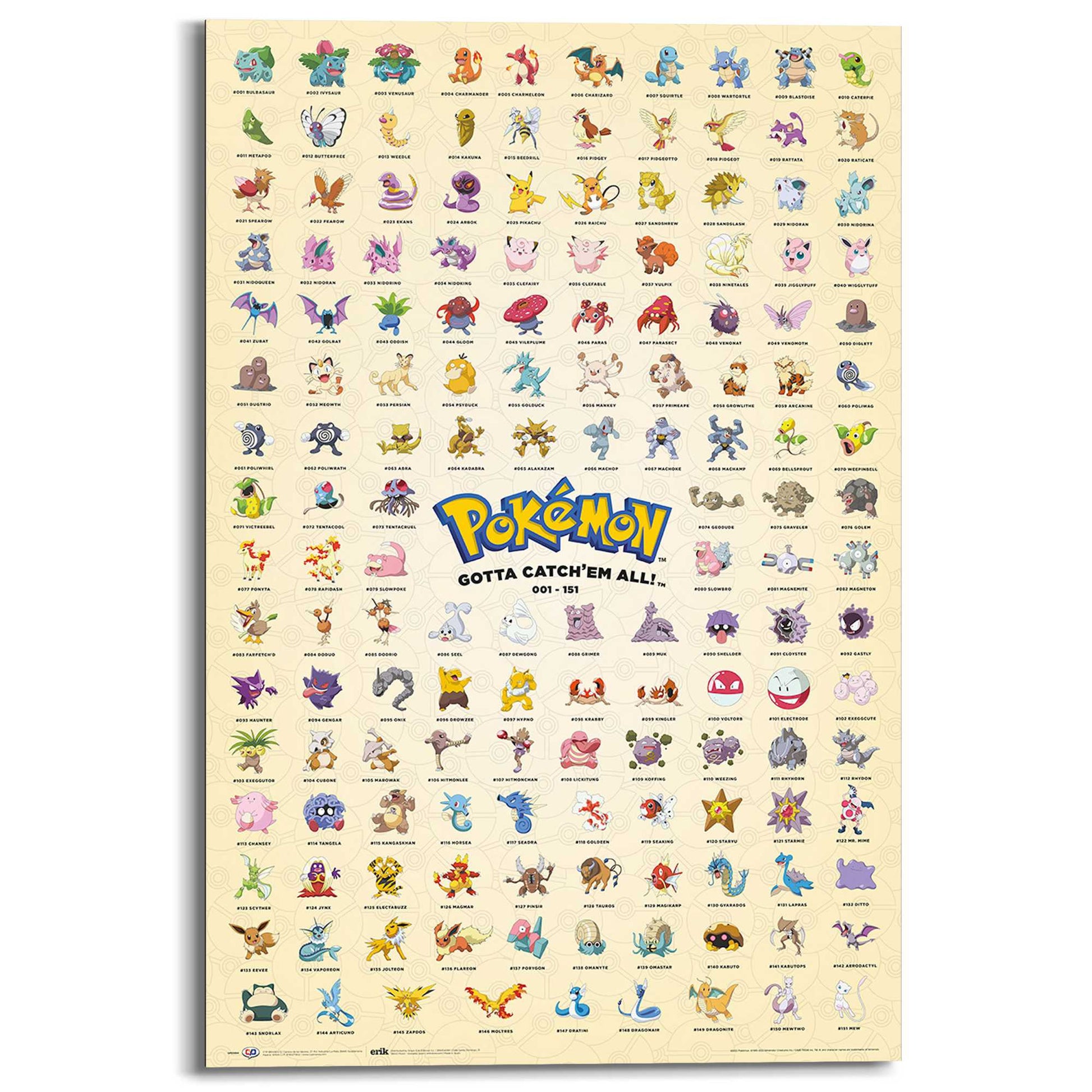 Painting Pokemon - kanto 151 english 90x60