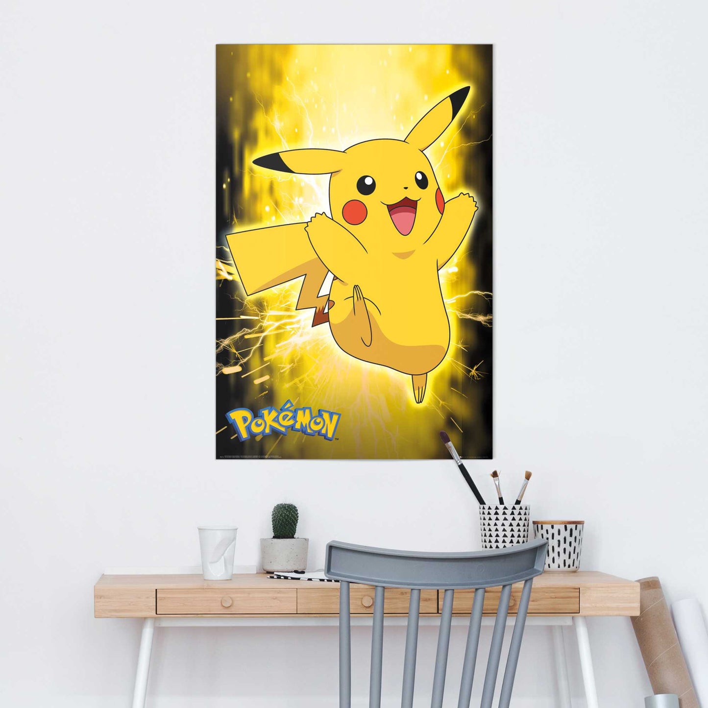 Painting Pokemon - Pikachu neon 90x60