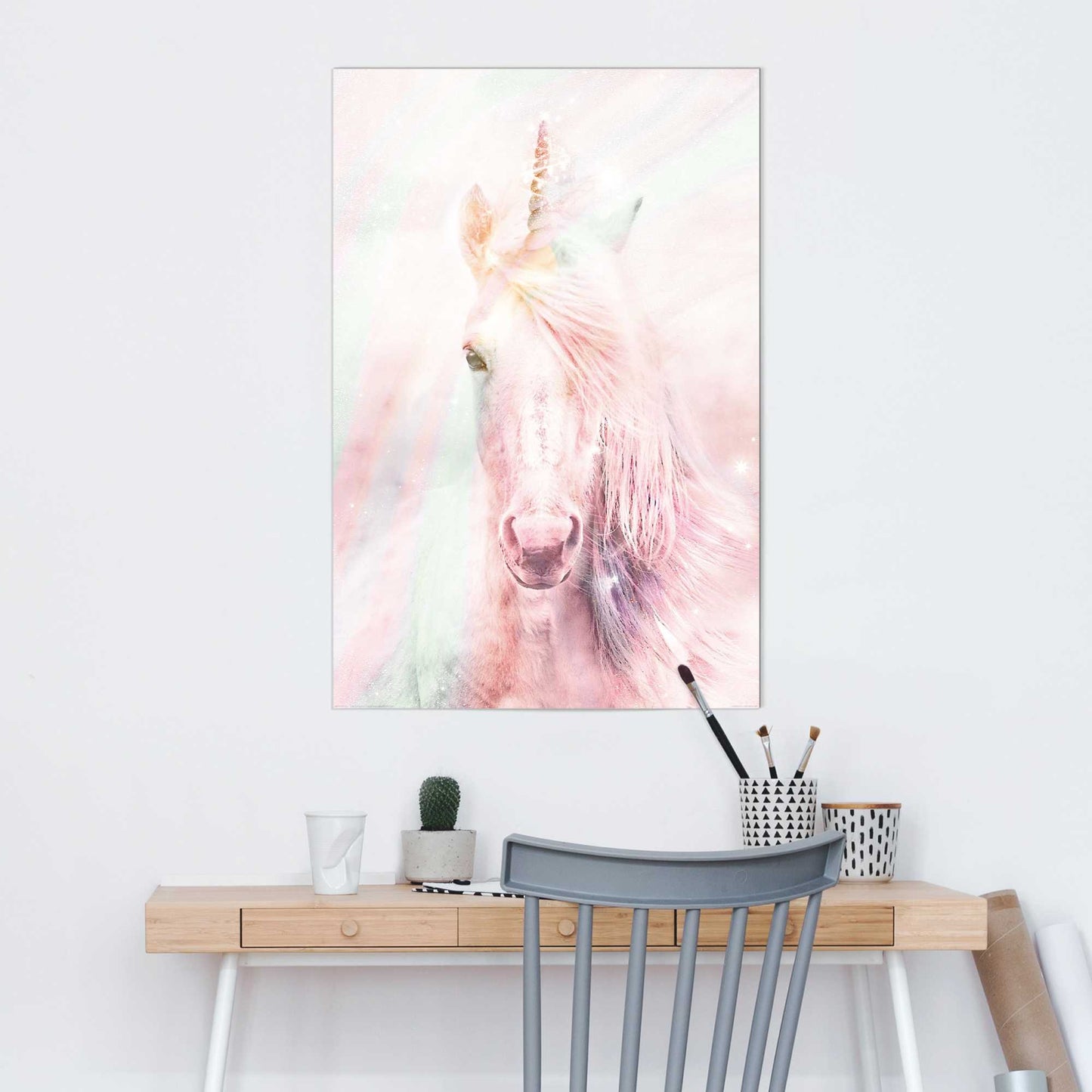 Painting Unicorn Fluffy 90x60