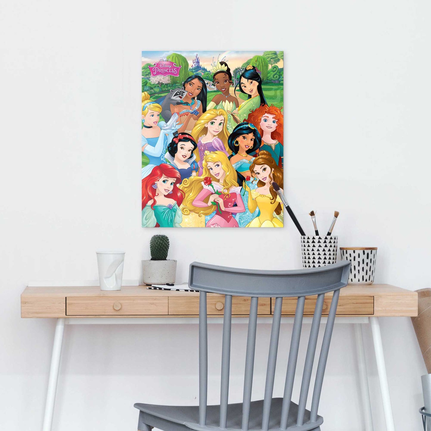Painting Disney Princess - I am a princess 50x40