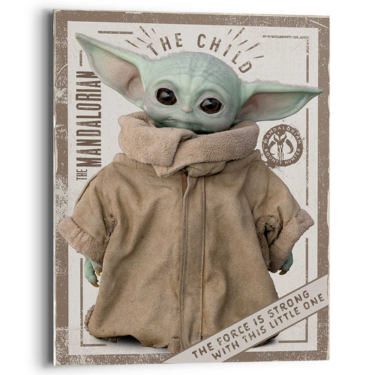 Painting Star Wars The Mandalorian - the child 50x40