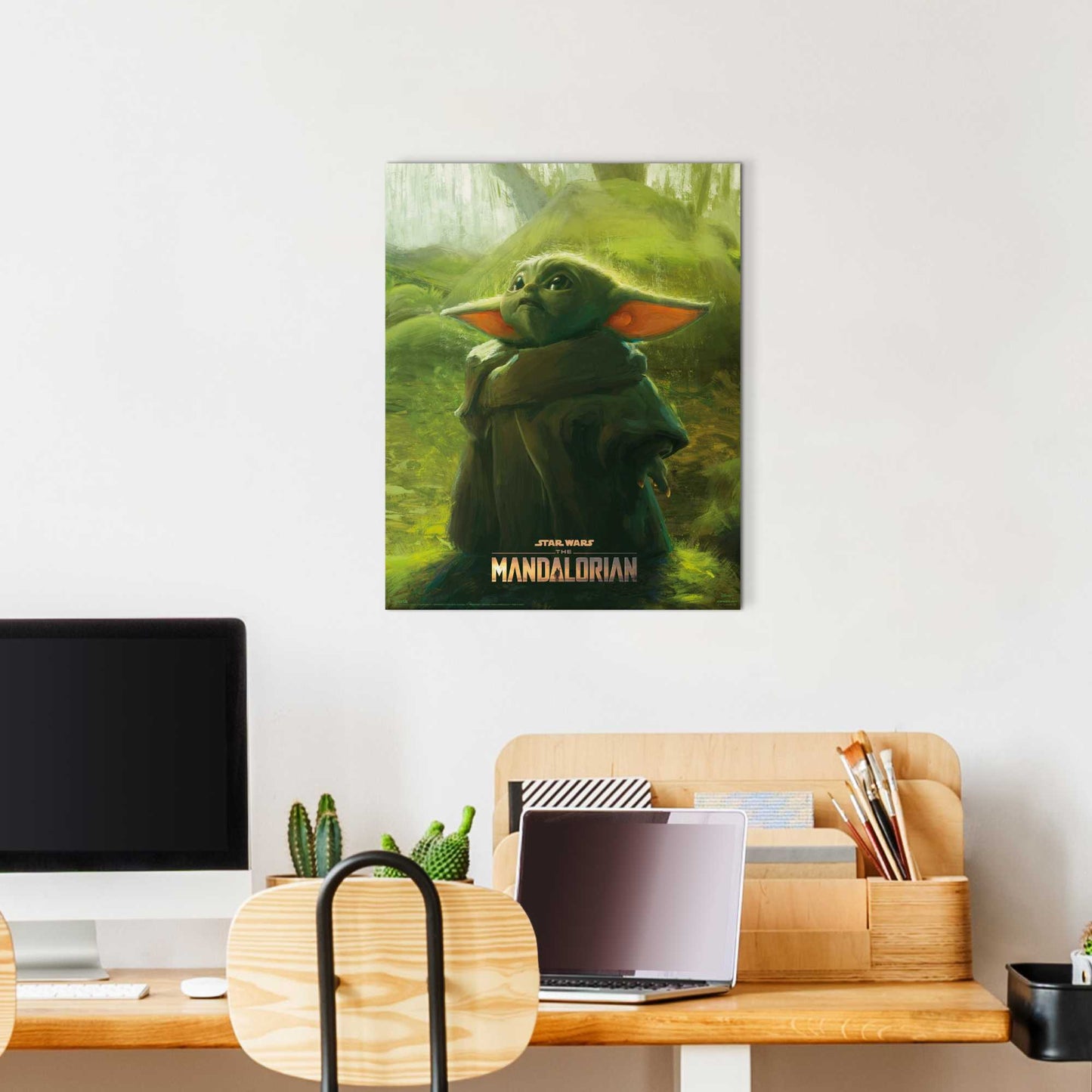 Painting Star Wars The Mandalorian - the child art 50x40