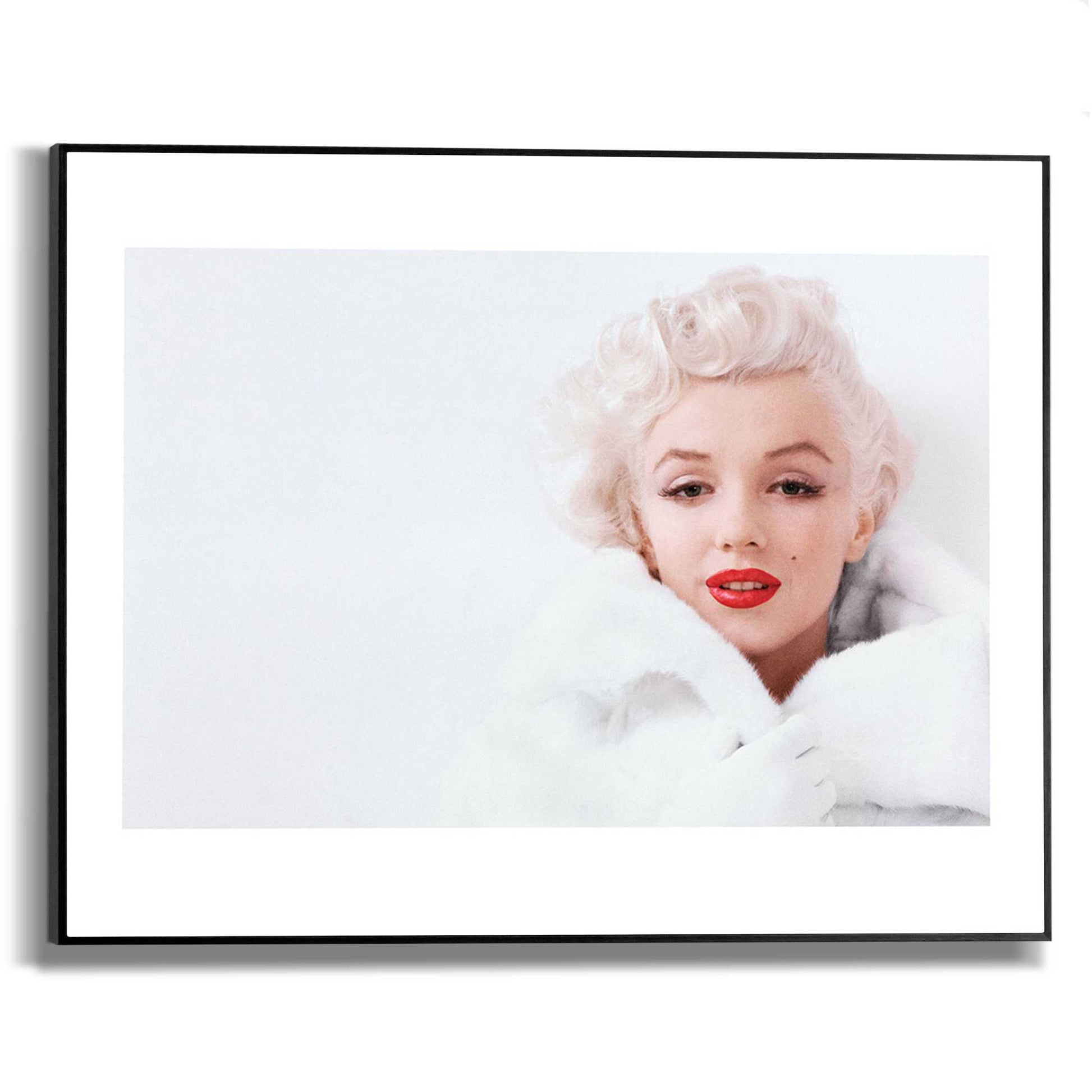 Framed in Black Marilyn Monroe - white 40x50