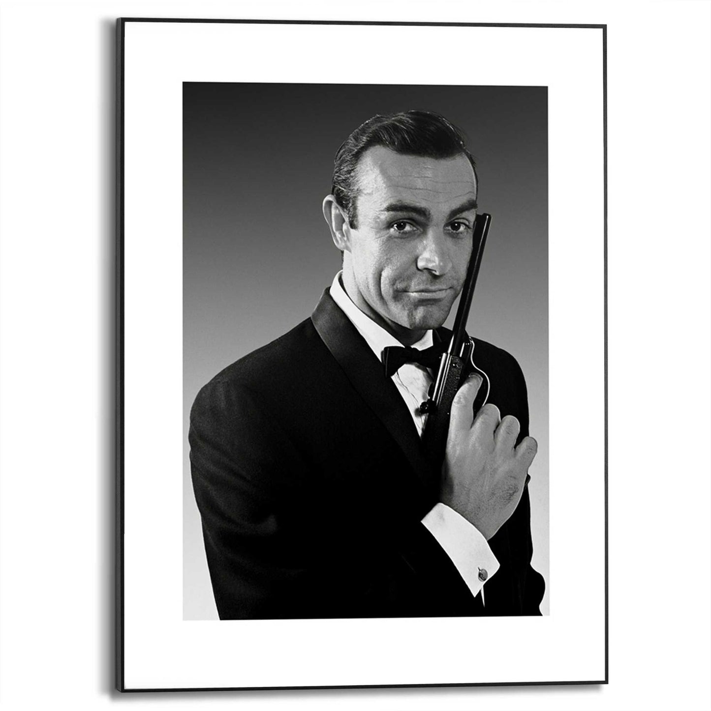 Framed in Black James Bond - Connery tuxedo 80x60