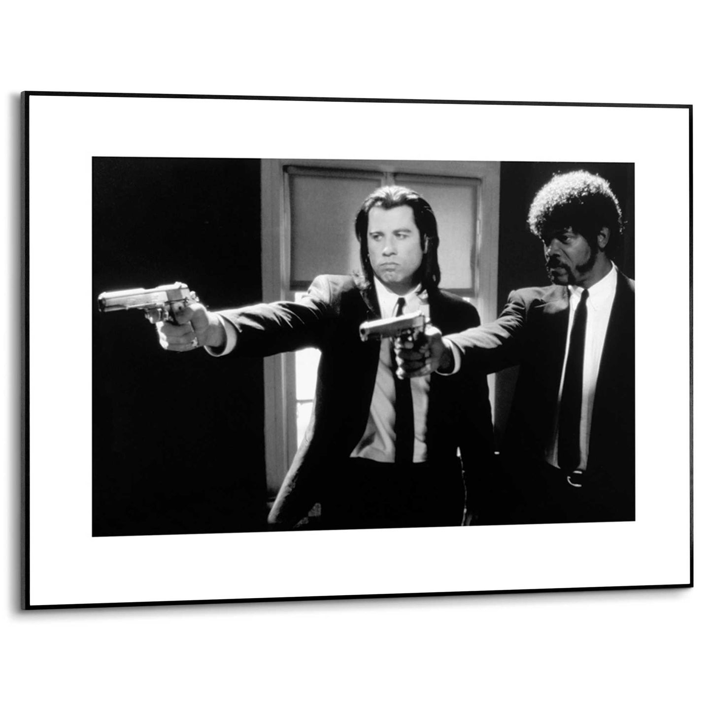 Framed in Black Pulp Fiction - b&w guns 60x80
