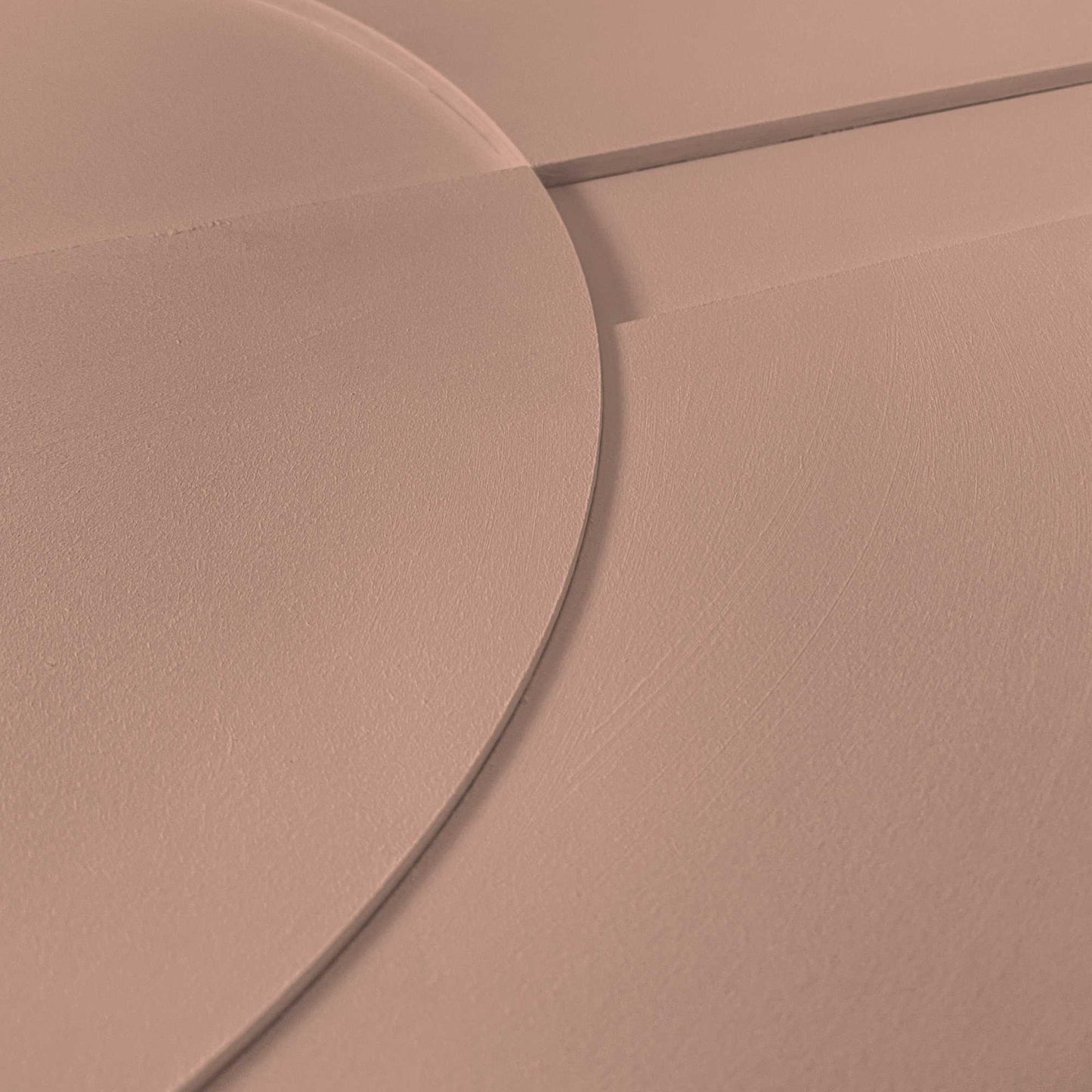 Handmade 3D Art Round Shapes - terra/nude 70x50