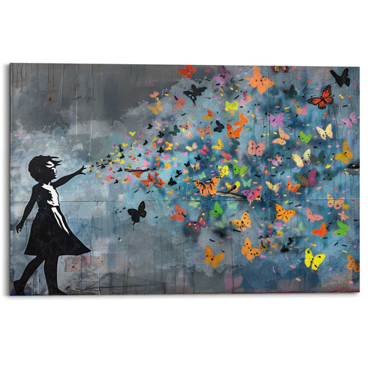 Painting Balloon Girl Dark 60x90