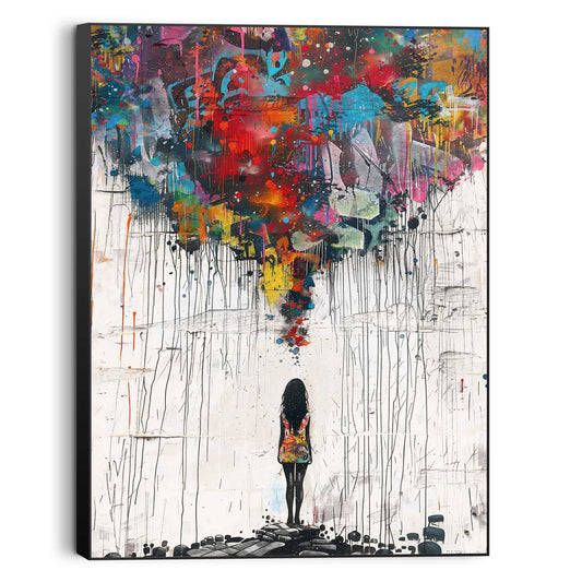 Canvas walldecoration Strange Things 80x60