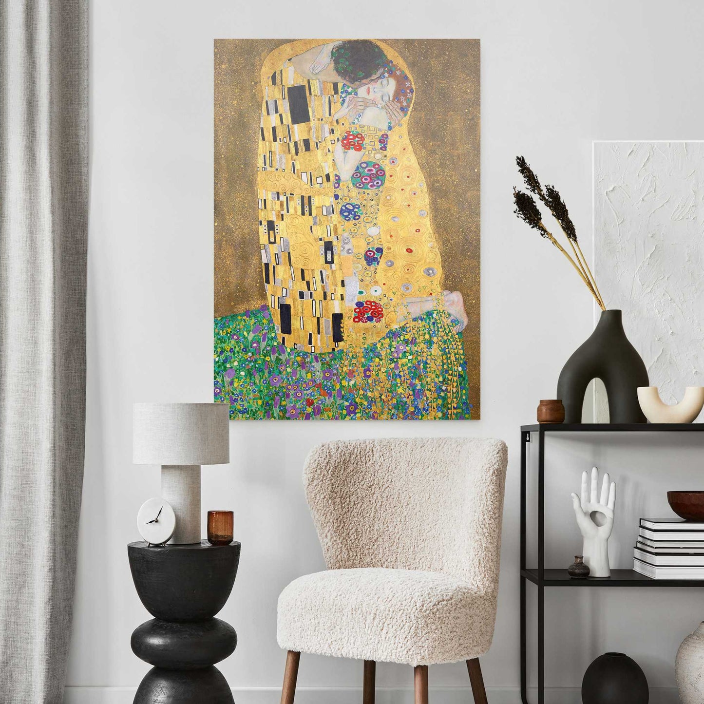 Plexiglass painting Gustav Klimt - the kiss 100x70
