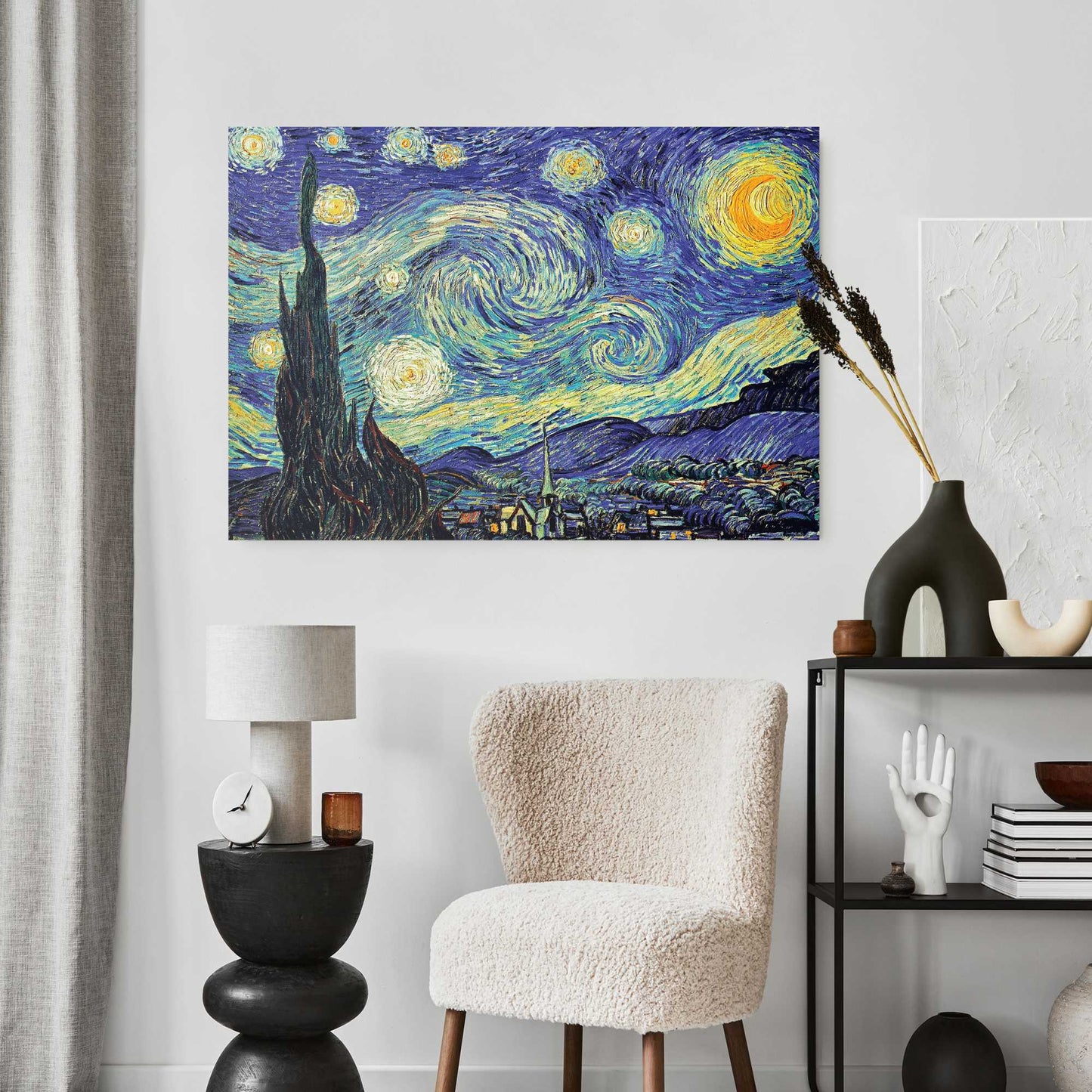 Plexiglass painting Van Gogh - the starry night 70x100
