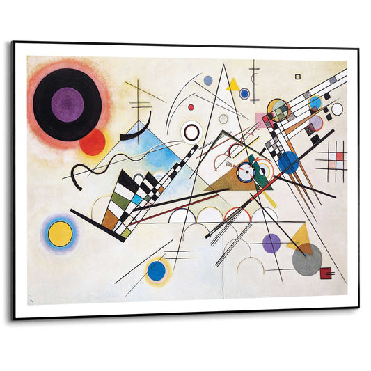 Framed in Black Wassily Kandinsky -Composition VIII 50x70