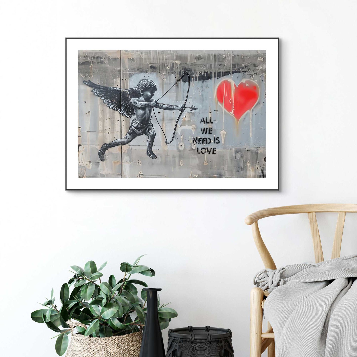 Framed in Black Cupido 50x70
