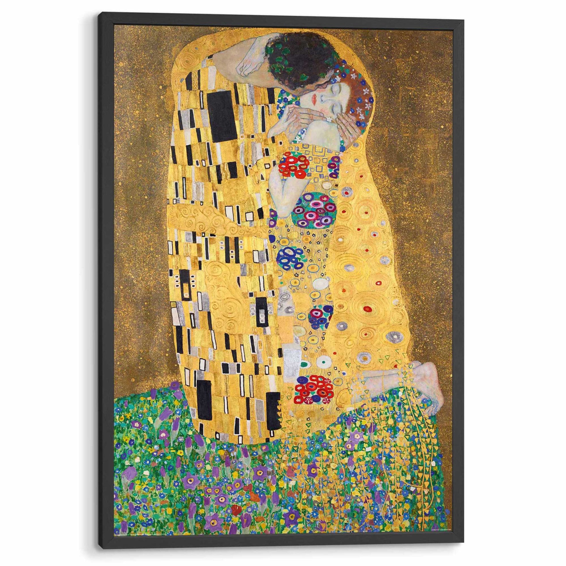 Framed poster Gustav Klimt - the kiss 94x63