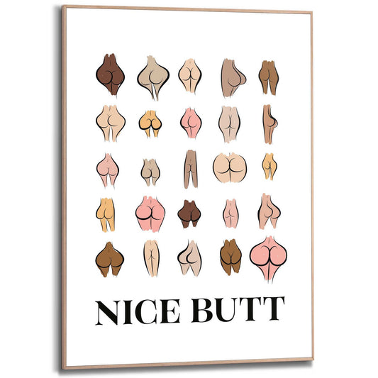 Framed in Wood Have a Butt Day 70x50