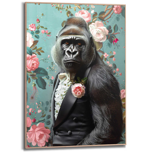 Framed in Wood Monkey Suit 70x50