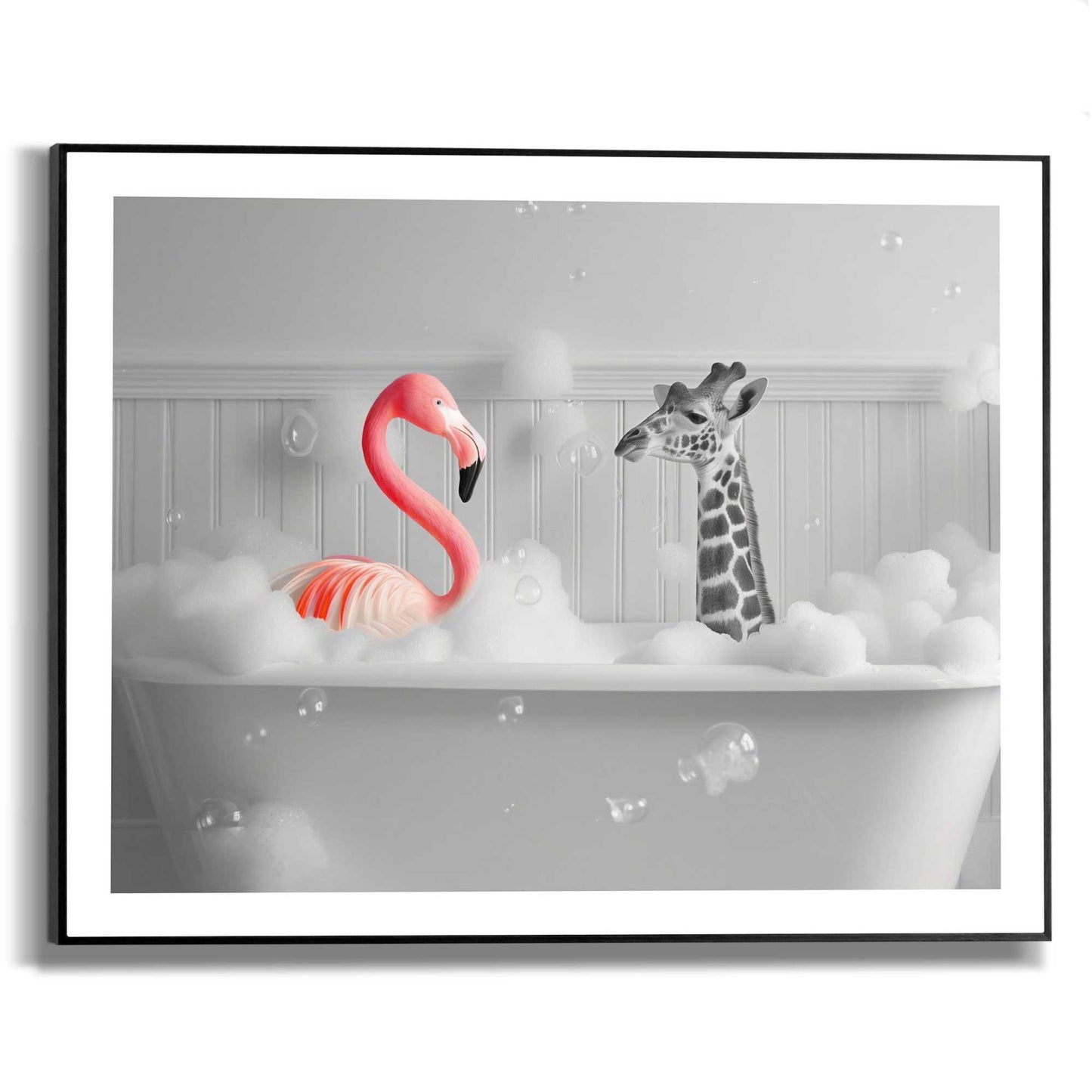Framed in Black Bathing Buddies 40x50