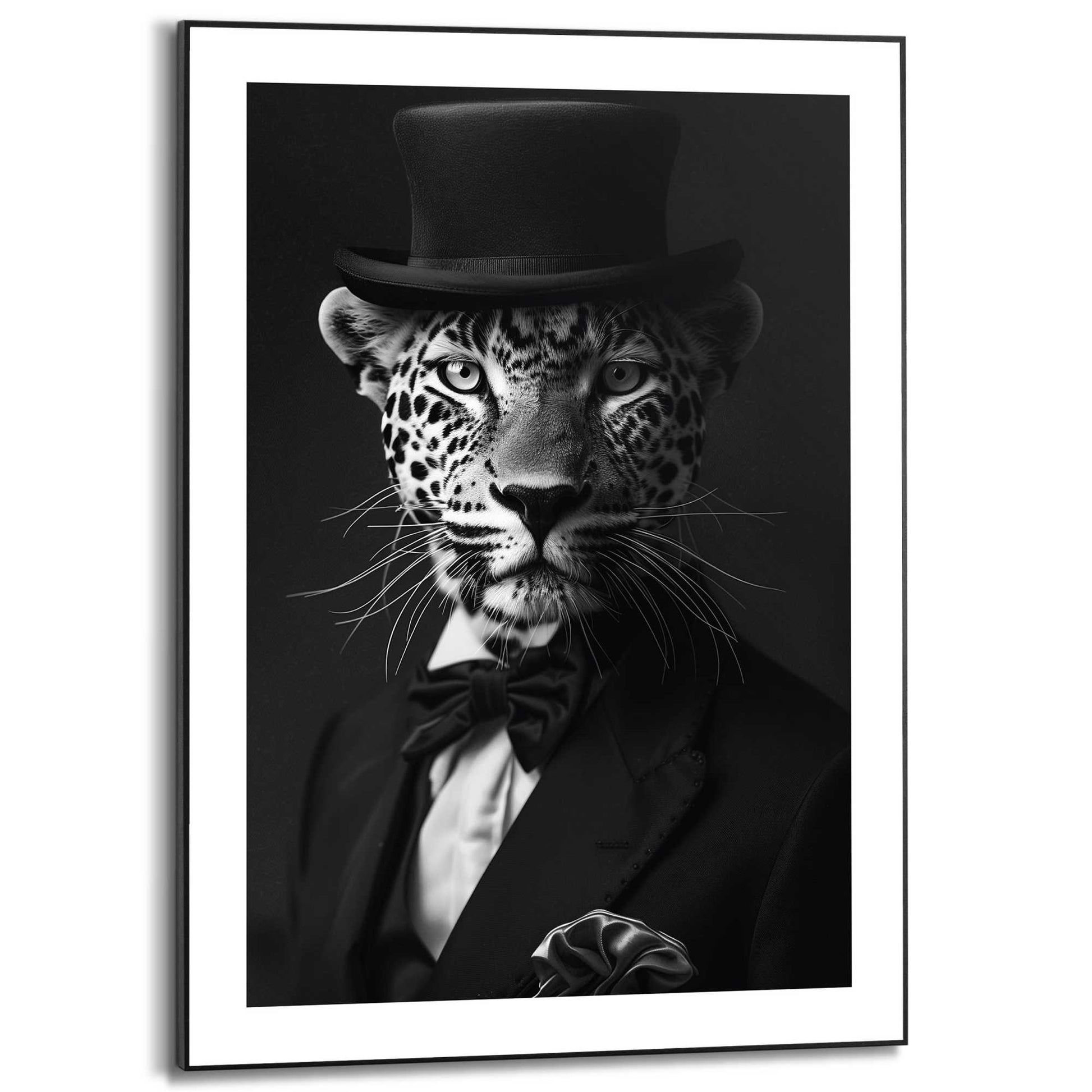 Framed in Black Panther Suit 70x50