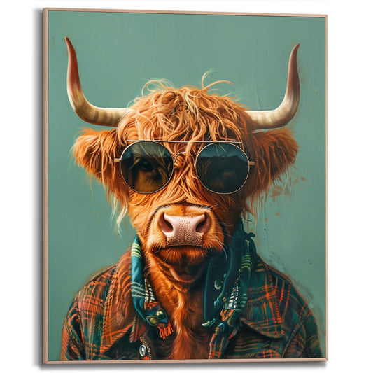 Framed in Wood Vintage Highlander 50x40