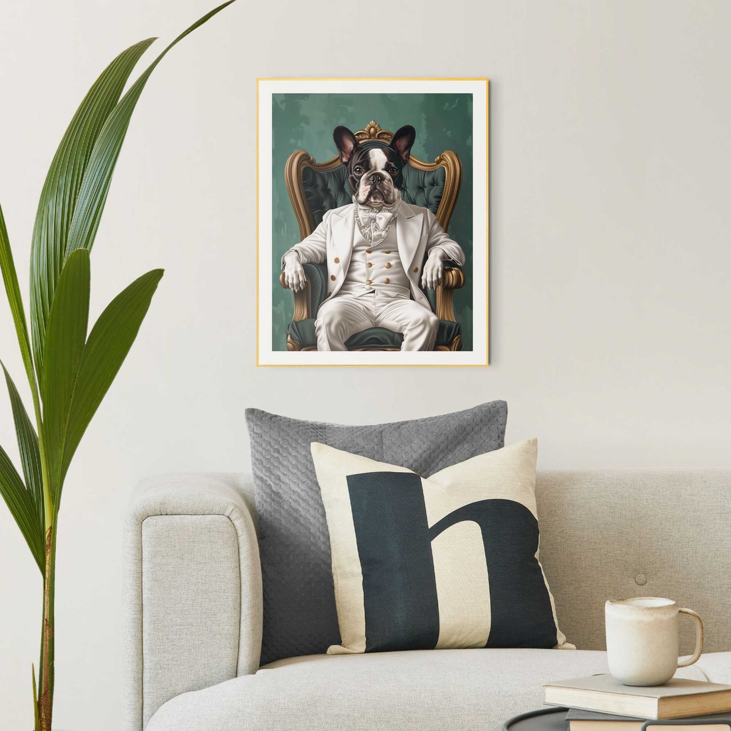 Framed in Gold French Seat 50x40