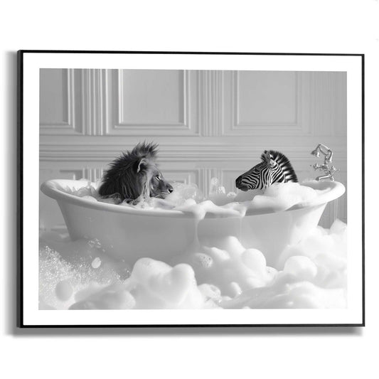 Framed in Black Foam Friends 40x50