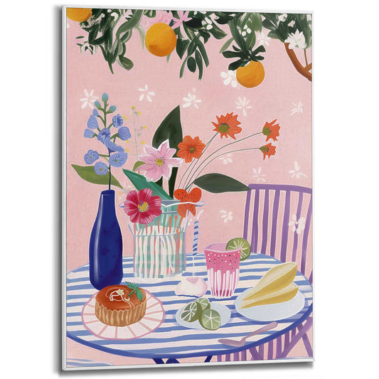 Framed in White Spring Table 70x50