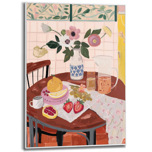 Framed in White Fresh Table 70x50