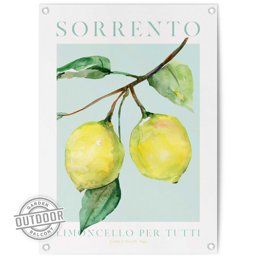 Outdoor Art Sorrento Lemons 70x50