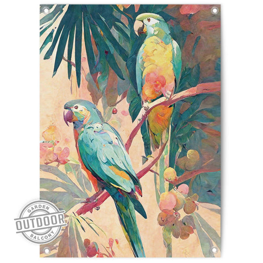 Outdoor Art Parrot Colours 70x50