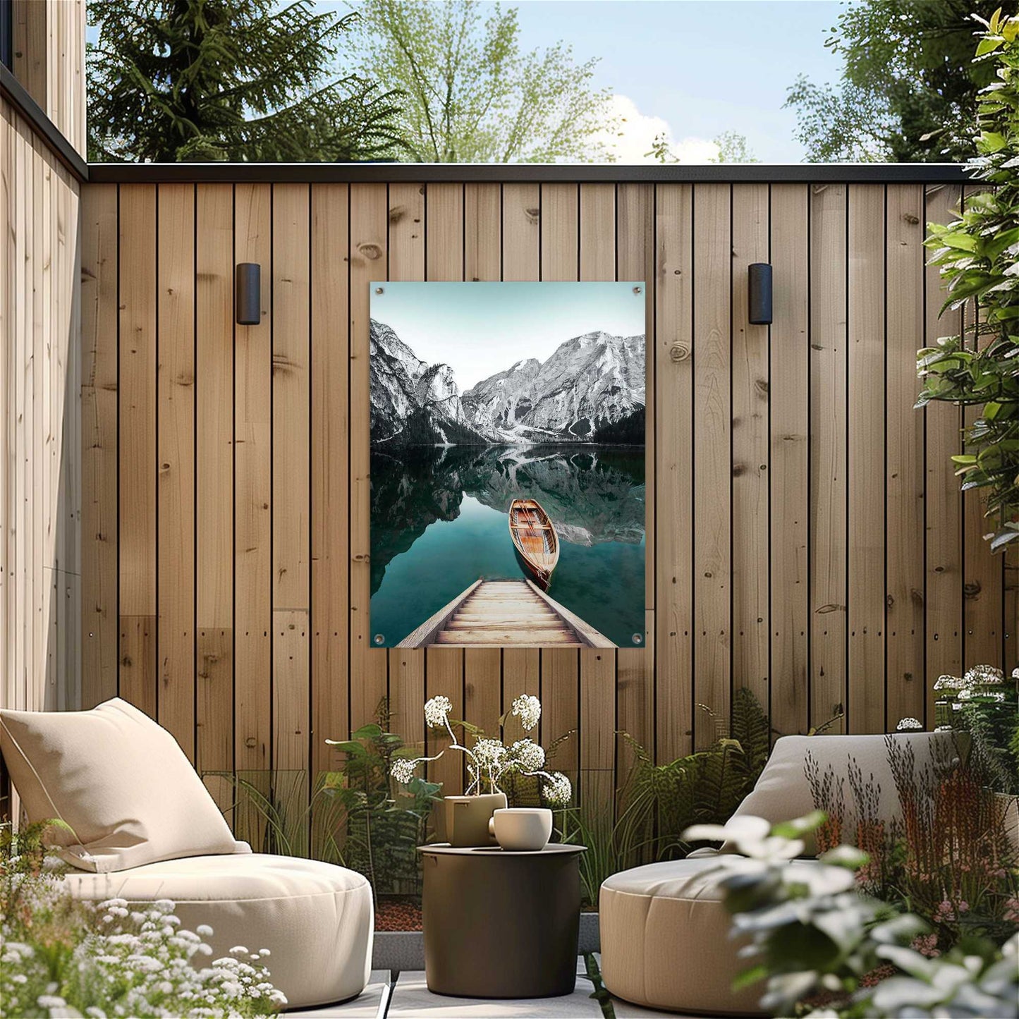 Outdoor Art Glacier Mountain Lake 70x50
