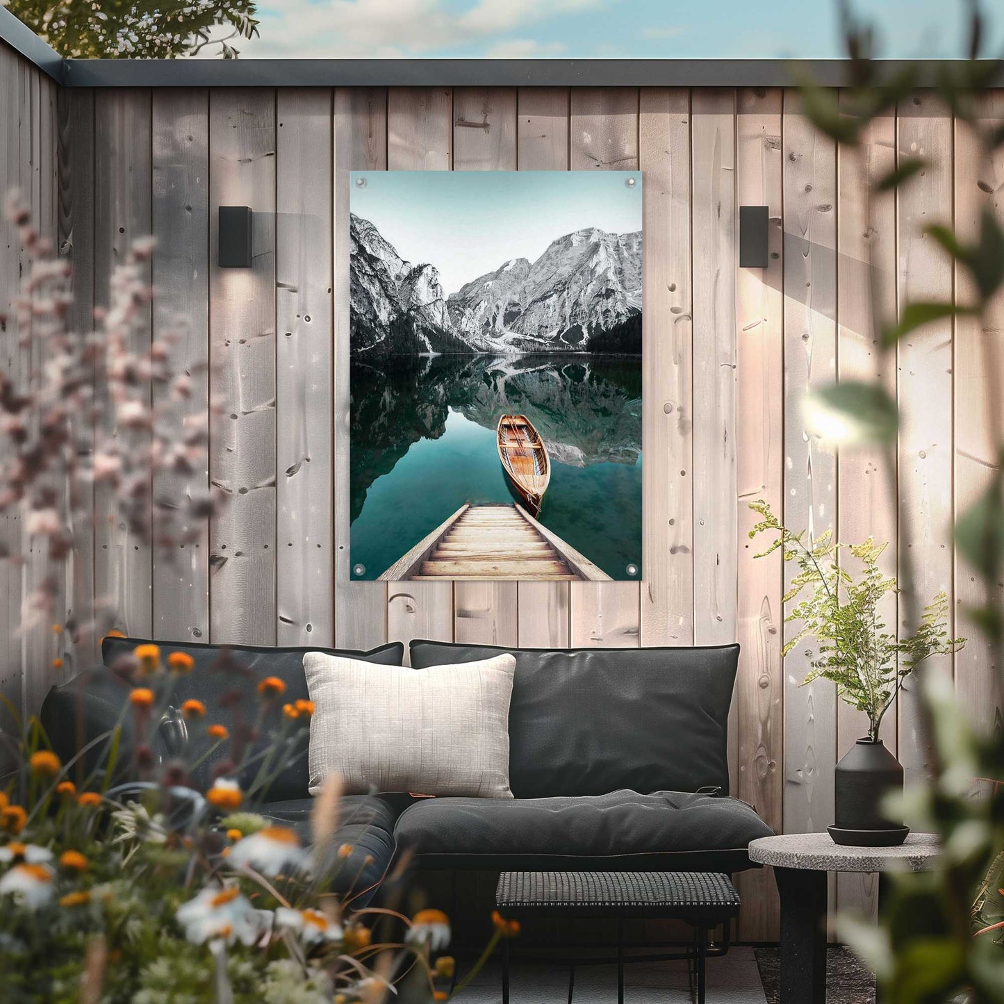 Outdoor Art Glacier Mountain Lake 70x50