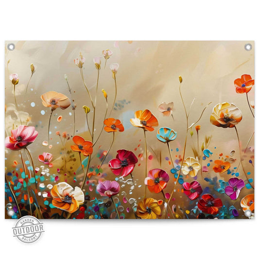 Outdoor Art Summer Flowers 50x70