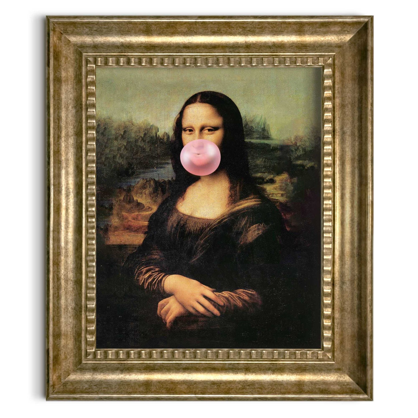 Stylish print in baroque frame Mona Lisa - gum 65x55