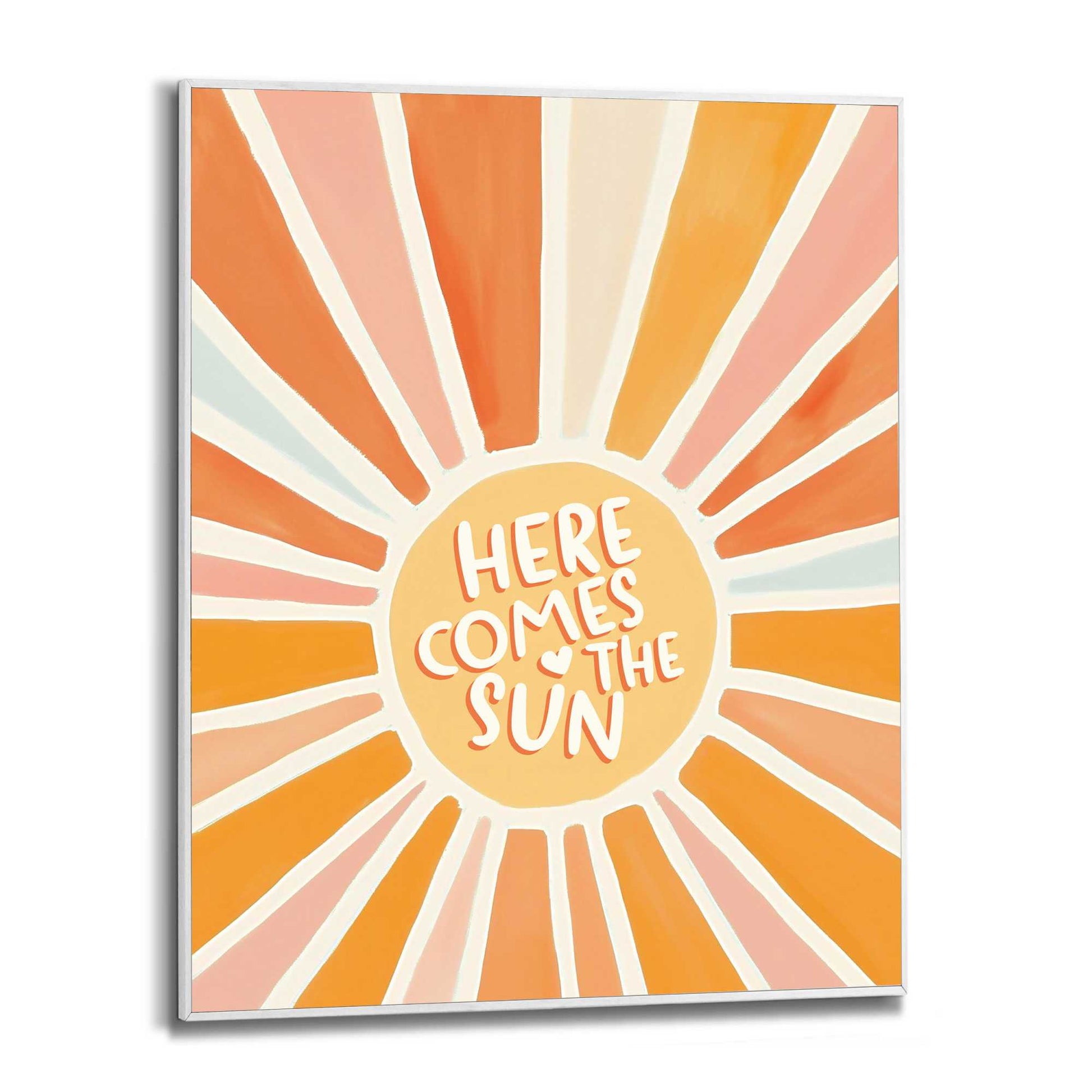 Framed in White Here Comes the Sun 50x40