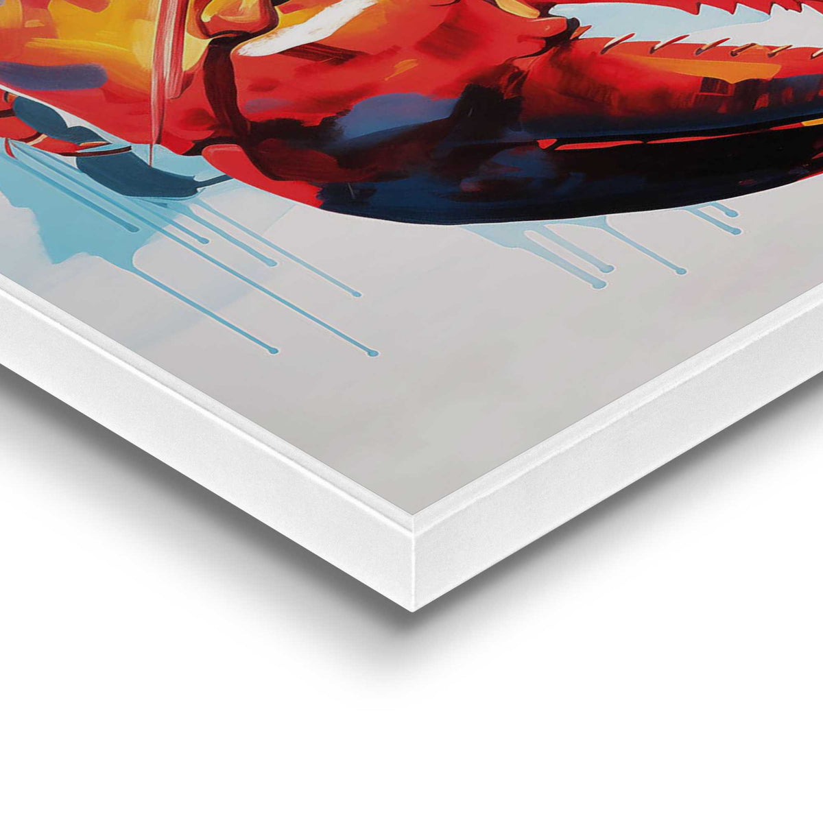 Framed in White Lobster 70x50