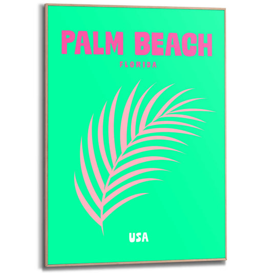 Framed in Wood Destination Palm Beach 70x50