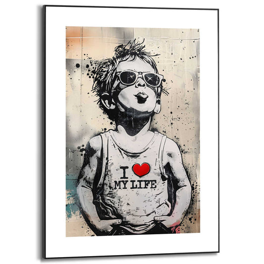 Framed in Black Little Rebel - soft 70x50