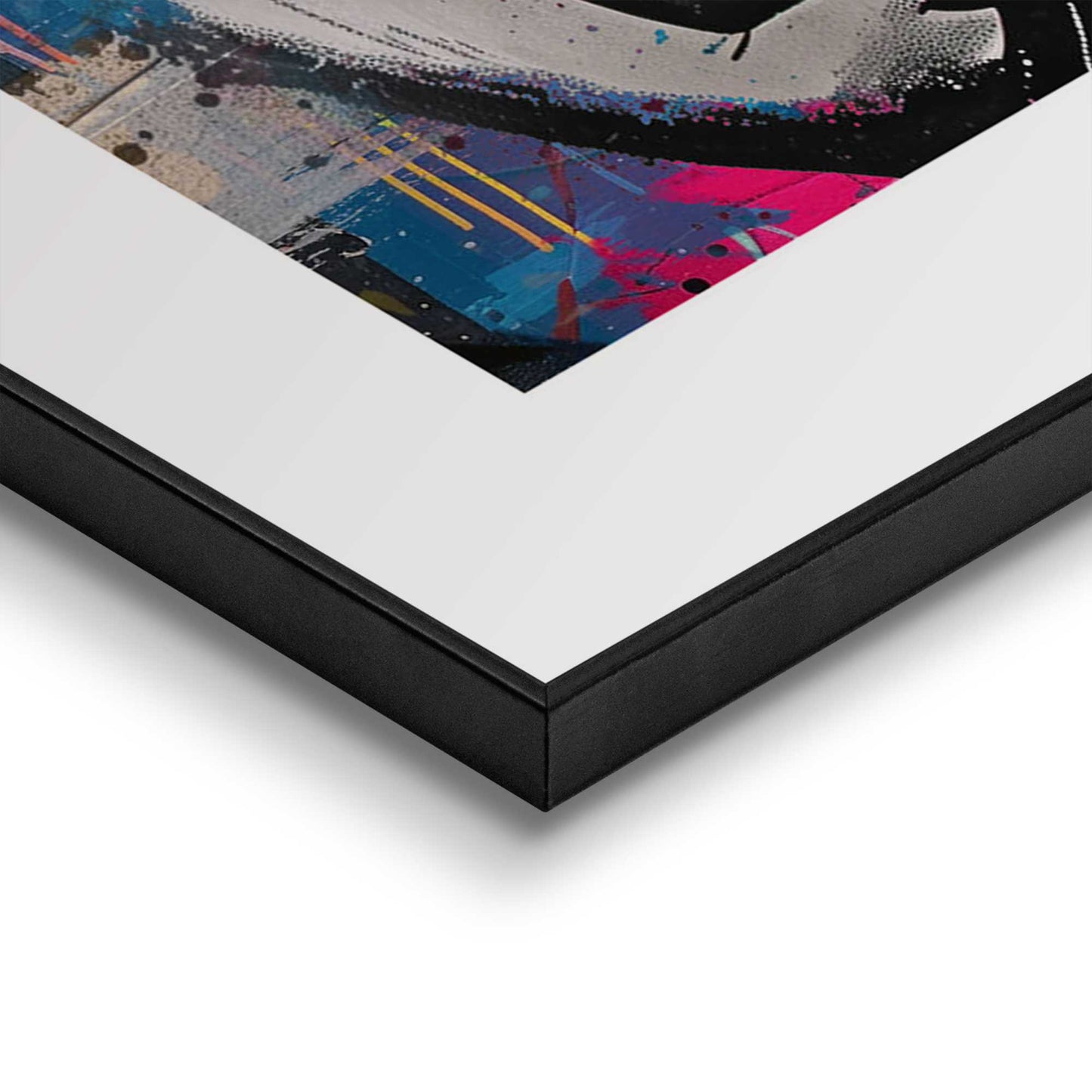 Framed in Black Little Rebel - colourful 70x50