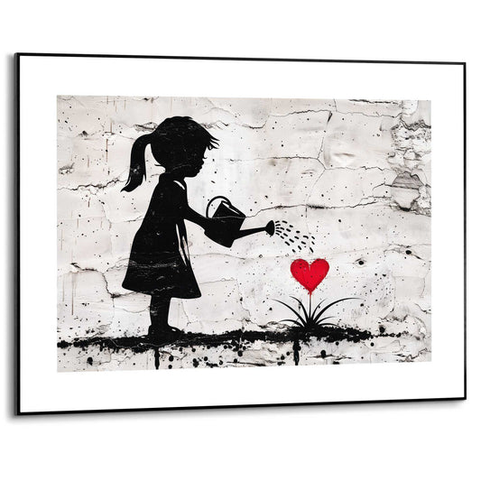 Framed in Black Girl Growing Love 50x70