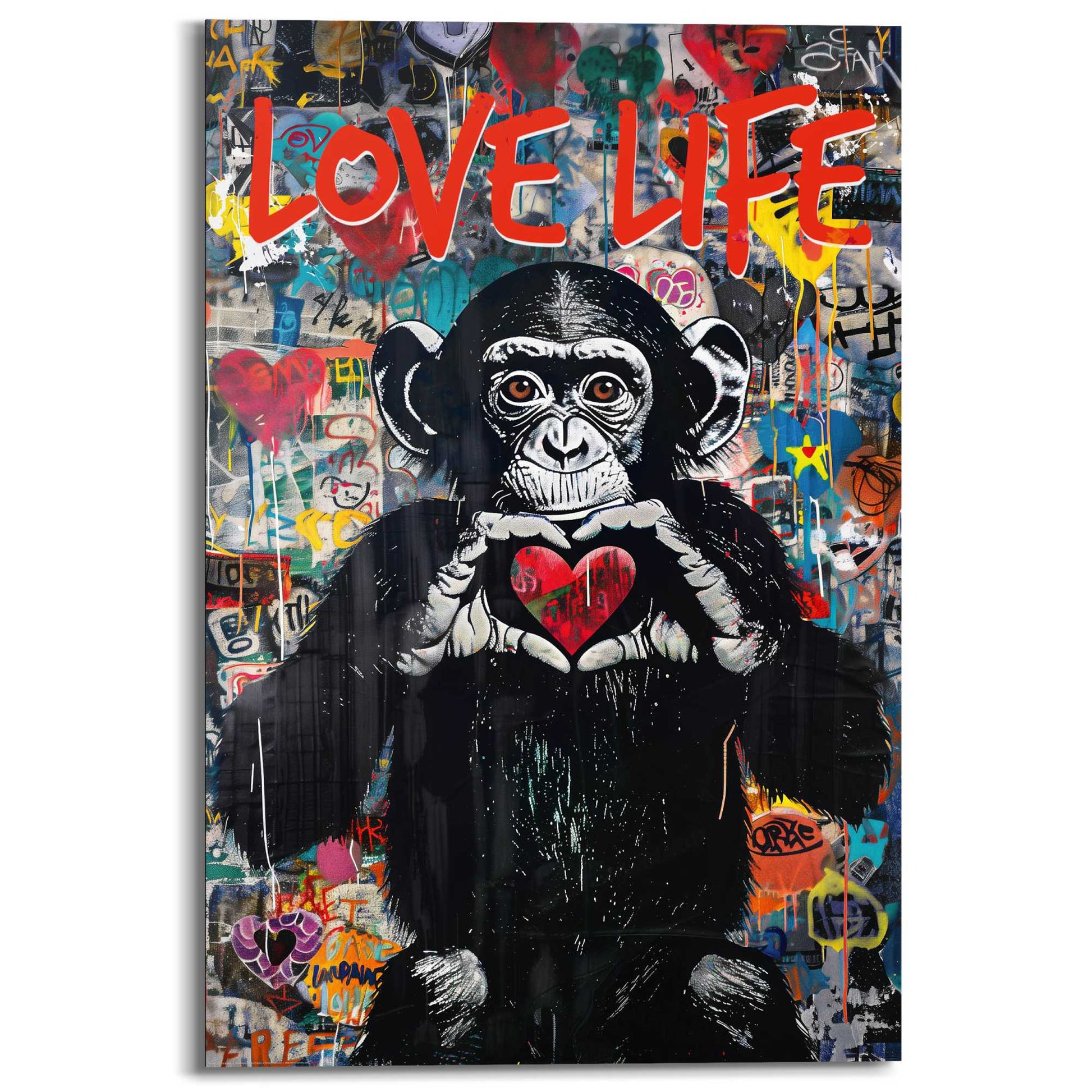 Painting Love Life Monkey 90x60