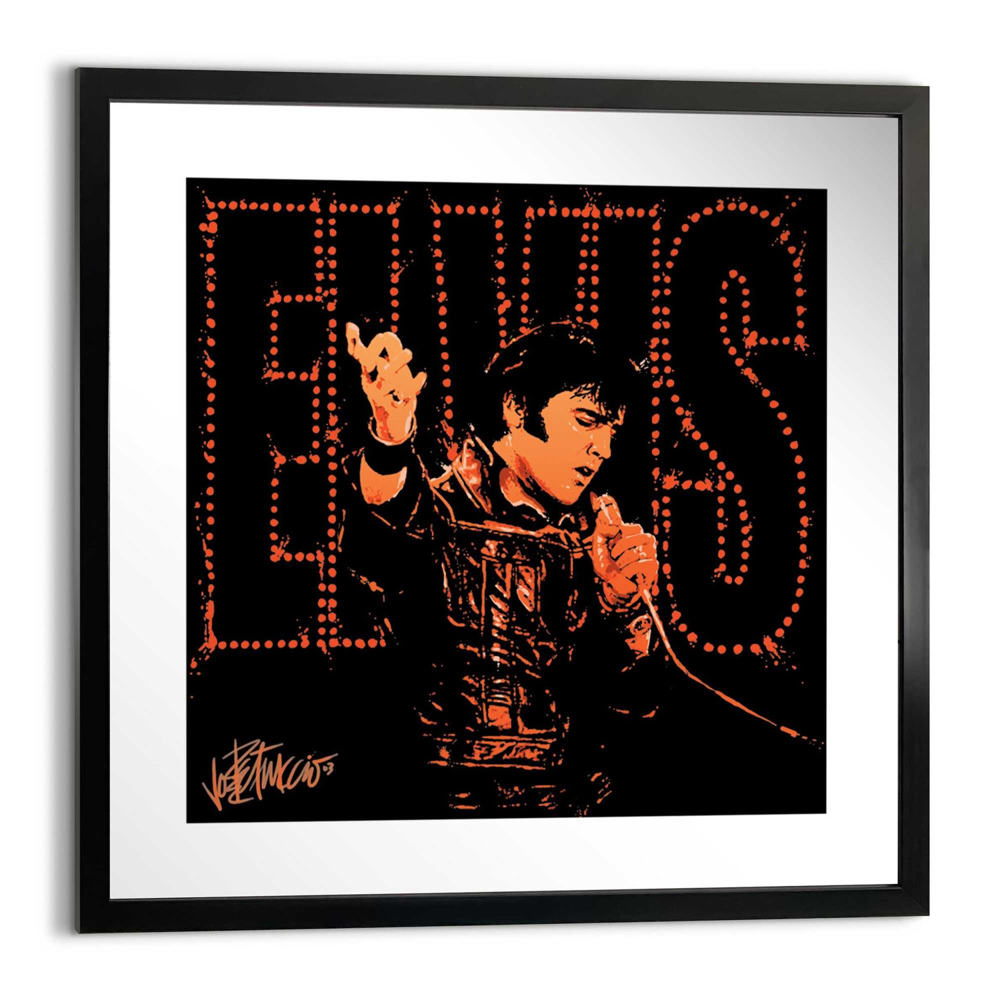 Iconic print in Frame Elvis Presley 40x40