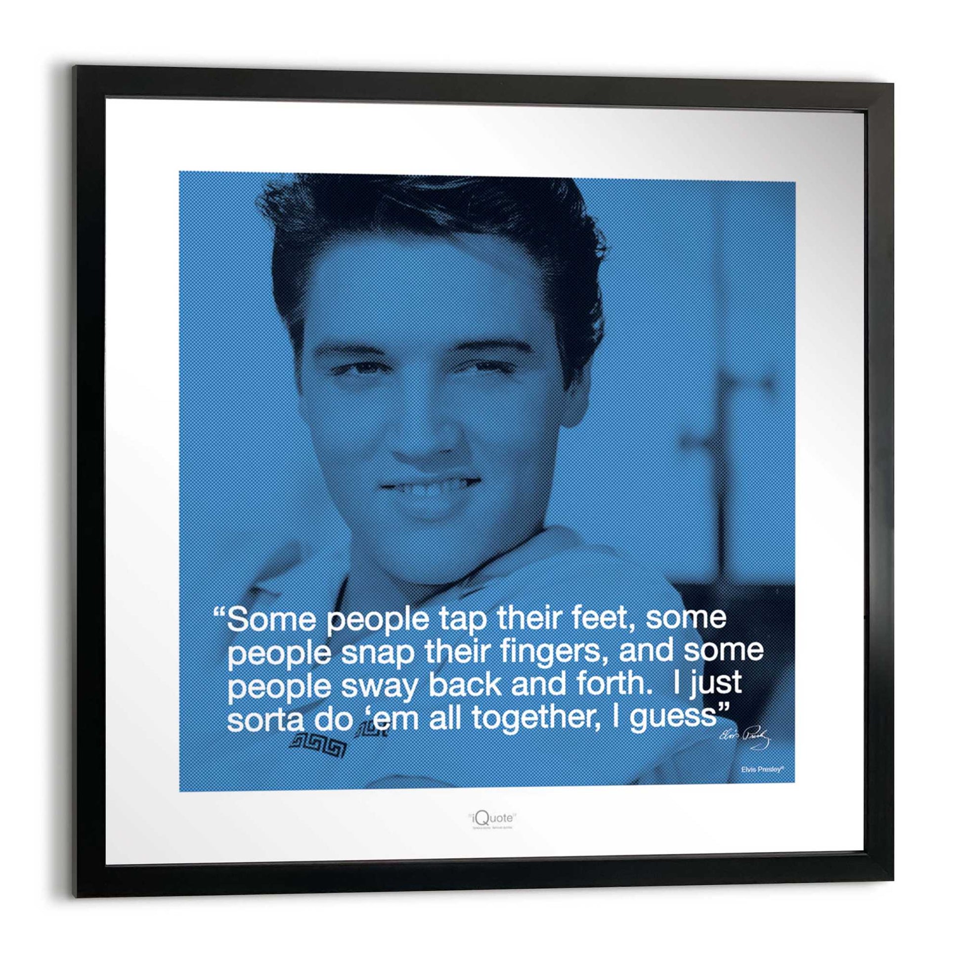 Iconic print in Frame Elvis Presley - all together collection 40x40