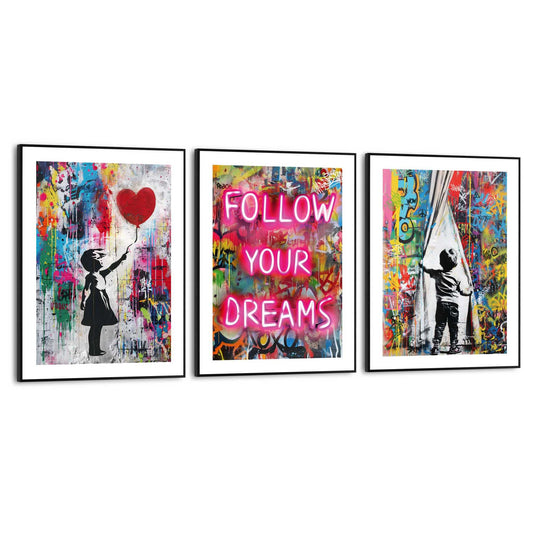 Framed in Black Streetart Compilation 40x30