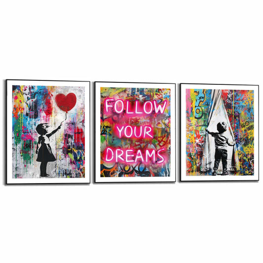 Framed in Black Streetart Compilation 50x40