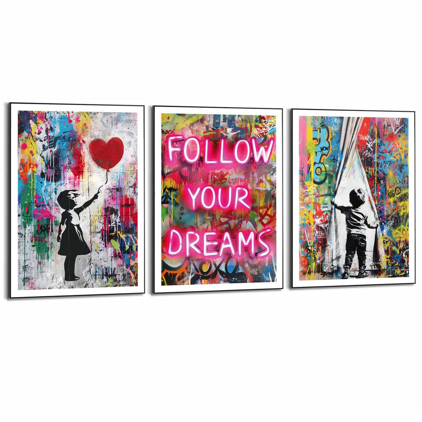 Framed in Black Streetart Compilation 70x50