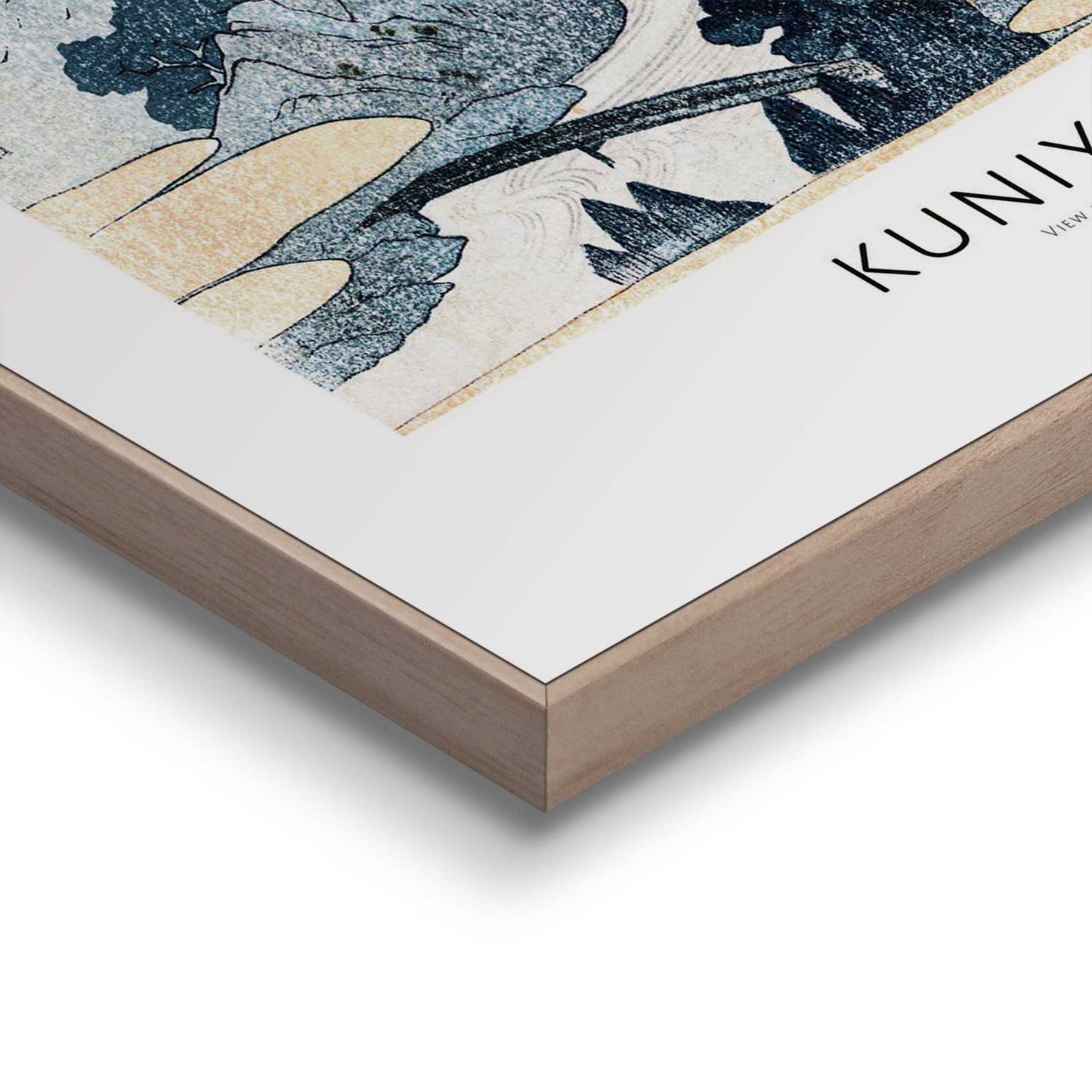 Framed in Wood Hokusai Triptych 50x40