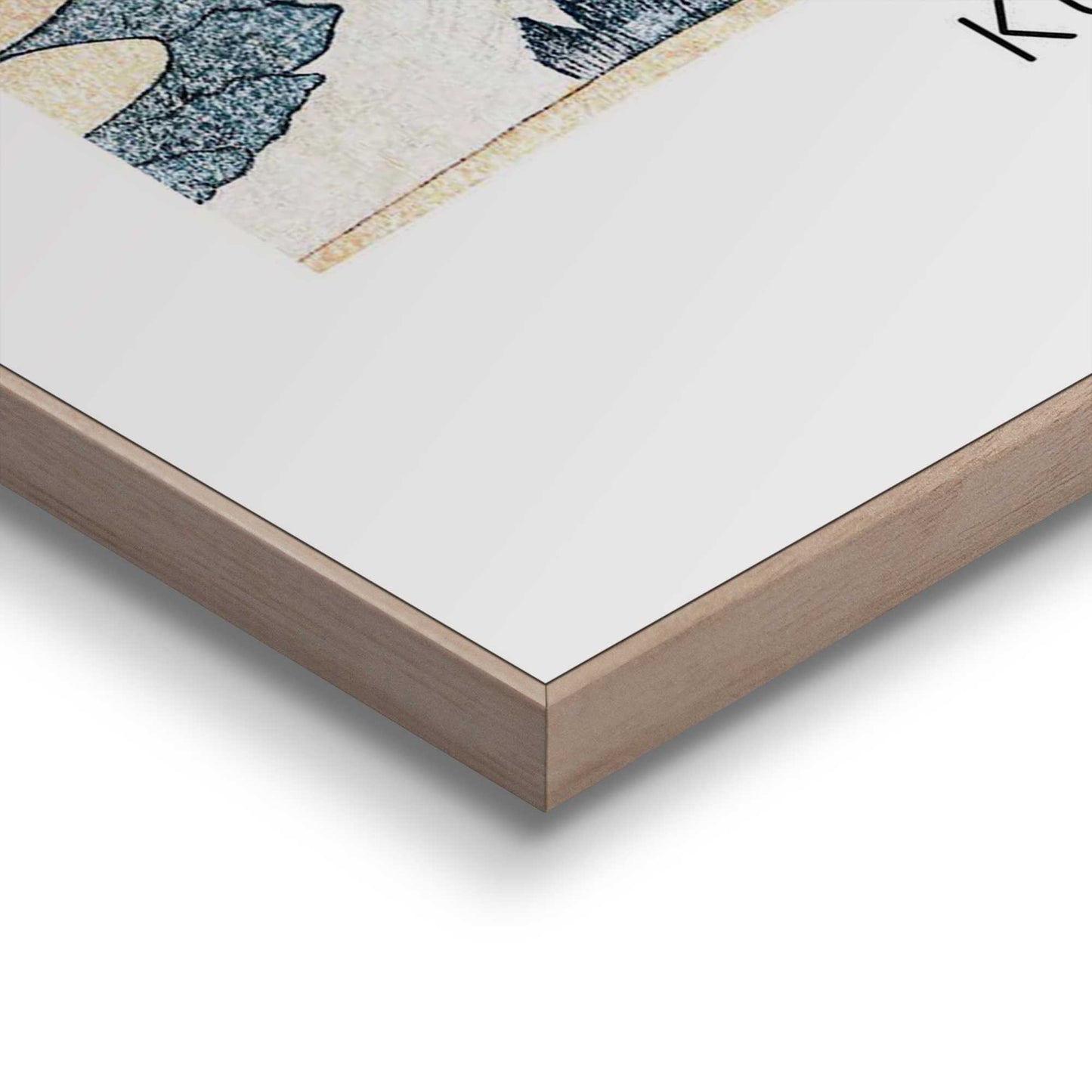 Framed in Wood Hokusai Triptych 70x50