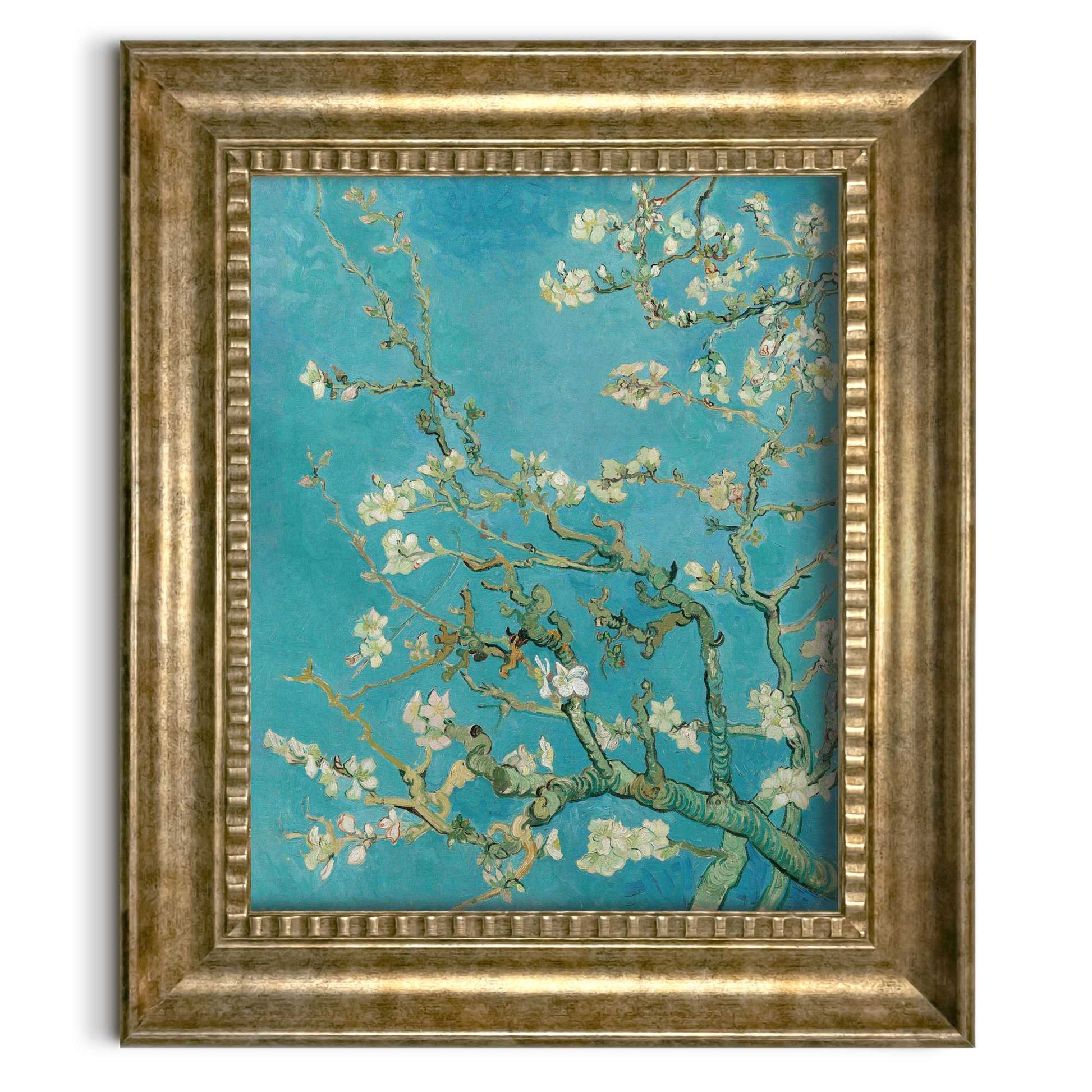 Stylish print in baroque frame Van Gogh - almondblossom 65x55