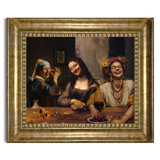 Stylish print in baroque frame Girls Night Out 55x65